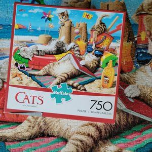 Buffalo David Bitton Cats Beachcombers Puzzle - Multicolor